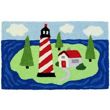 island lighthouse jellybean rug
