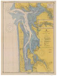 Willapa Bay 1948 Nautical Map Oregon Washington Pc Harbors Reprint 6185