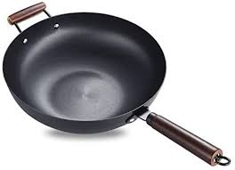 Oxo good grips pro nonstick dishwasher safe black frying pan, 12 buy now amazon.com. Cooking Pots Pans Frying Pan Iron Wok Real Non Stick Wok Kitchen Wok Saucepan Cookware Uncoated Induction Long Handle Wok Cooking Pot Frying Pan Cxjff Buy Online At Best Price In Uae