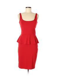Details About Susana Monaco Women Red Casual Dress Med
