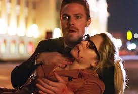 Image result for image of Felicity giving Oliver the book of names
