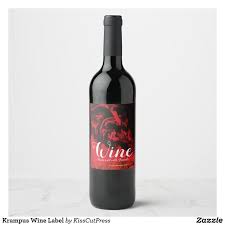 Krampus Wine Label Zazzle Wine