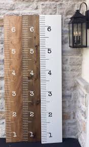 Handpainted Wood Growth Chart Personalized Growth Chart
