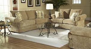 Camel Chenille Traditional Living Room