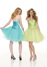 short lime green prom dresses