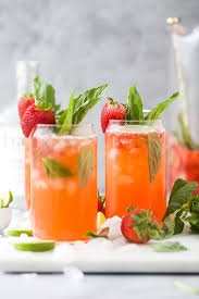 Limeade is a classic summer drink. Super Simple Strawberry Vodka Cocktail L Joyful Healthy Eats