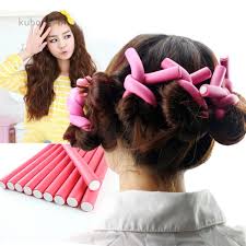 Take a flexi rod and begin to wrap the ends of the hair and up avoiding wrap over the same spot./li>. Amusing 10 Pieces Hair Curling Flexi Rods Air Hair Roller Curler Bendy Shopee Philippines