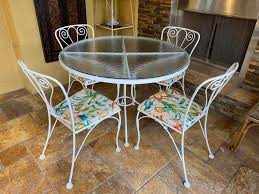 Wrought Iron Patio Dining Set