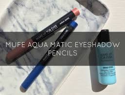 mufe aqua matic eyeshadow pencils