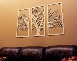 3 Panel Tree Wood Wall Art Wall Hanging