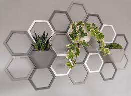 Indoor Wall Planter Honeycomb Design