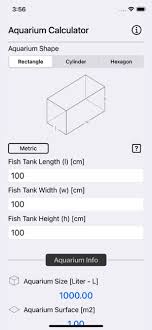 aquarium calculator plus on the app