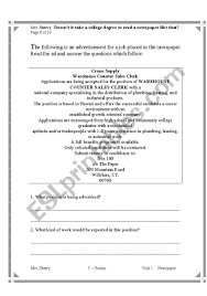 These unseen comprehension passages are really helpful to all. Comprehension Passage Newspaper Esl Worksheet By Sharu 4