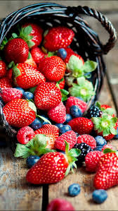 hd nature fruit strawberries food