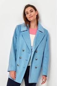 Buy M Co Blue On Up Pea Coat From