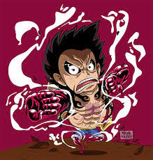 Luffy Gear Fourth - Chibi One Piece on Behance | Luffy gear fourth, Chibi,  Luffy