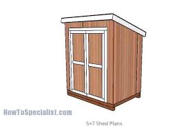 5 X 7 Lean To Shed Free Woodworking