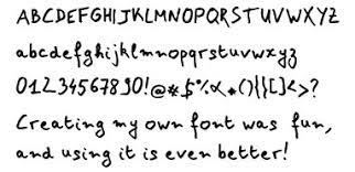 make your own handwriting fonts for