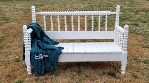 spool bed bench my repurposed life