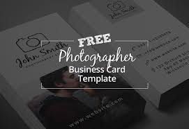 minimal photographer business card psd