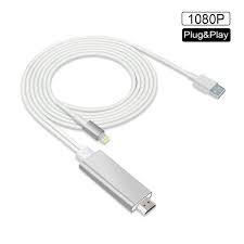Compatible With Iphone To Hdmi Cable 1080p Hd Phone To Tv Cable Digital Av Adapter For Iphone Ipad Connect To Tv Projector Monitor Walmart Com Walmart Com