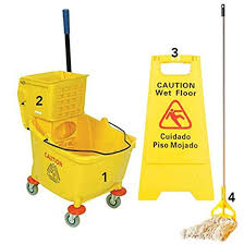 wet mop kit with 35 qt yellow mop