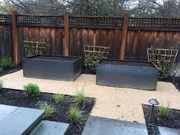 corten steel raised planter beds nice