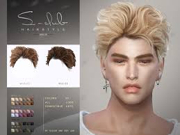 short curly hair for male the sims 4