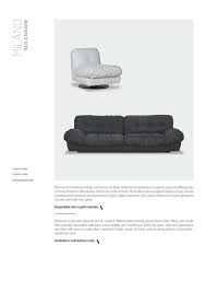milano sofa by baxter design paola navone