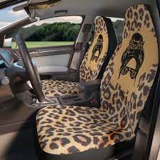 Leopard Pattern Polyester Car Seat