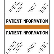 patient information chart divider tabs