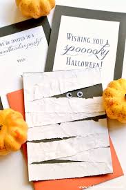 Some of these intricate options are bigger than a standard card, and in that case, you'll have to pay more in postage. Diy Mummy Halloween Card Or Invitation