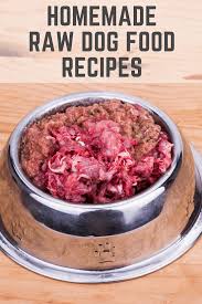 diy homemade raw dog food recipes