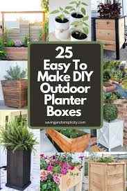 Diy Planter Boxes For Your Patio