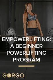 beginner powerlifting program