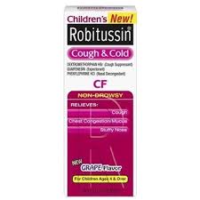 robitussin child cough cold cf syrup 4