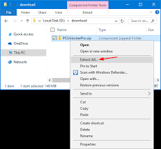 How To Extract Files From Zip Archive In Windows 10