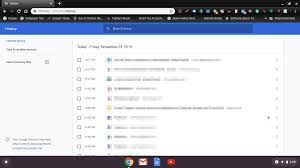 how to delete history on chromebook