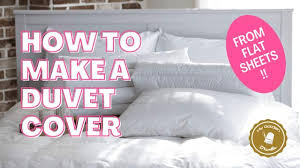 how to make a duvet cover from sheets