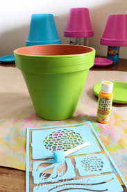 how to seal painted flower pots