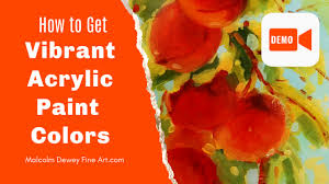 how to get vibrant acrylic color in