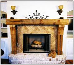 Wood Fireplace Surrounds Rustic