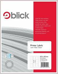 Com rectangular labeling with curved corners — label template word 21 per sheet size (mm) breadth × elevation template data page. Blick A4 Printer Labels 63 5mm X 38 2mm 21 Per Sheet 25pk 5017595232117 Ebay