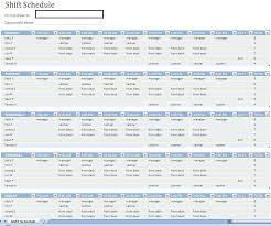 Work Schedule Template Excel