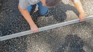 how to prep lay a base for pavers