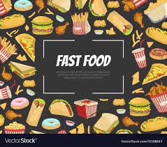 fast food banner template with tasty