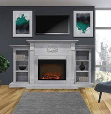 Sanoma 72 In Electric Fireplace In