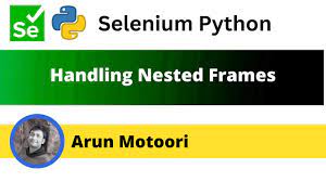 handling nested frames in selenium