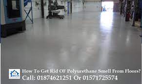 of polyurethane smell from floors