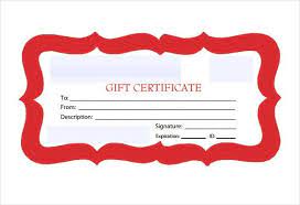 30 blank gift certificate templates